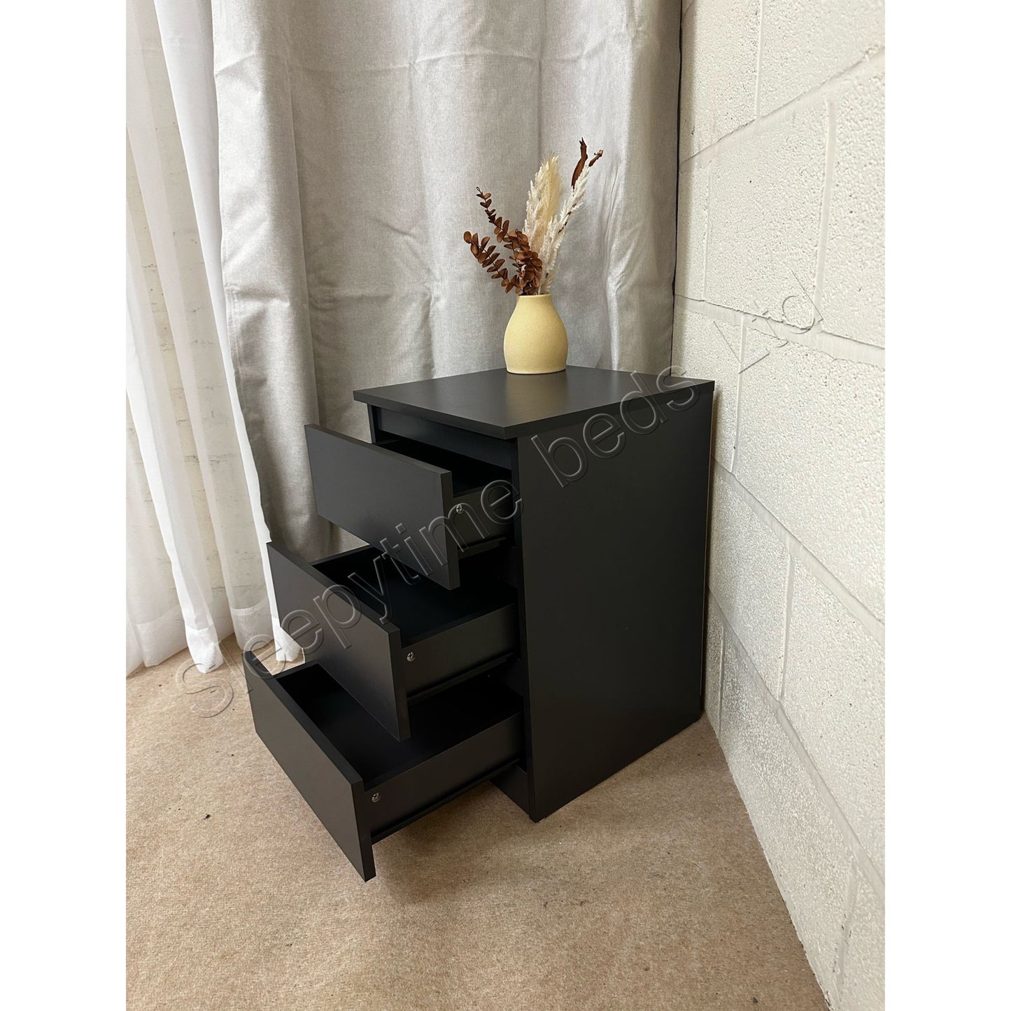 The Duke Range - 3 Drawer Bedside