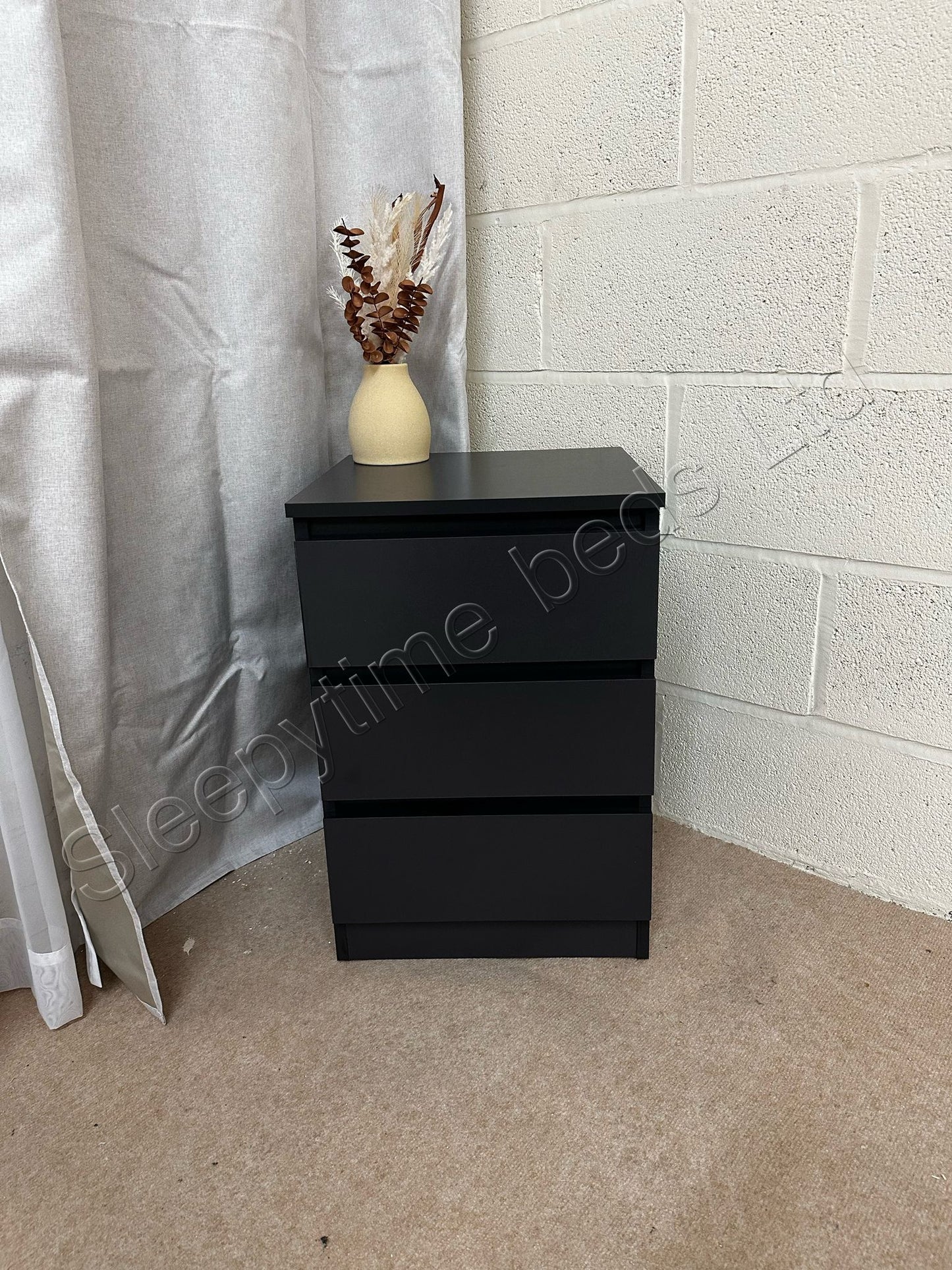 The Duke Range - 3 Drawer Bedside