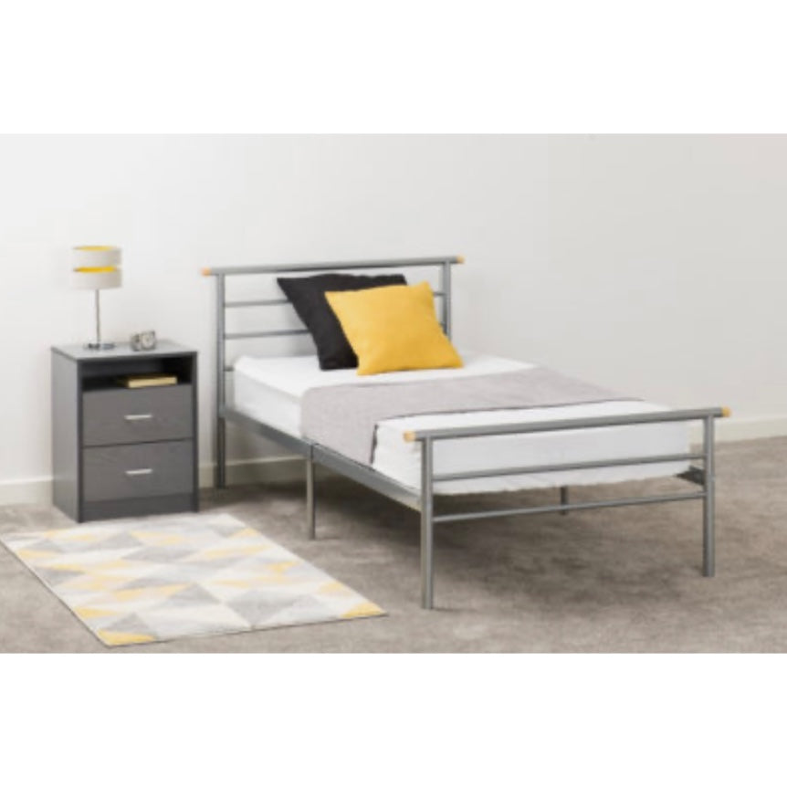 Orian Silver Bed Frame