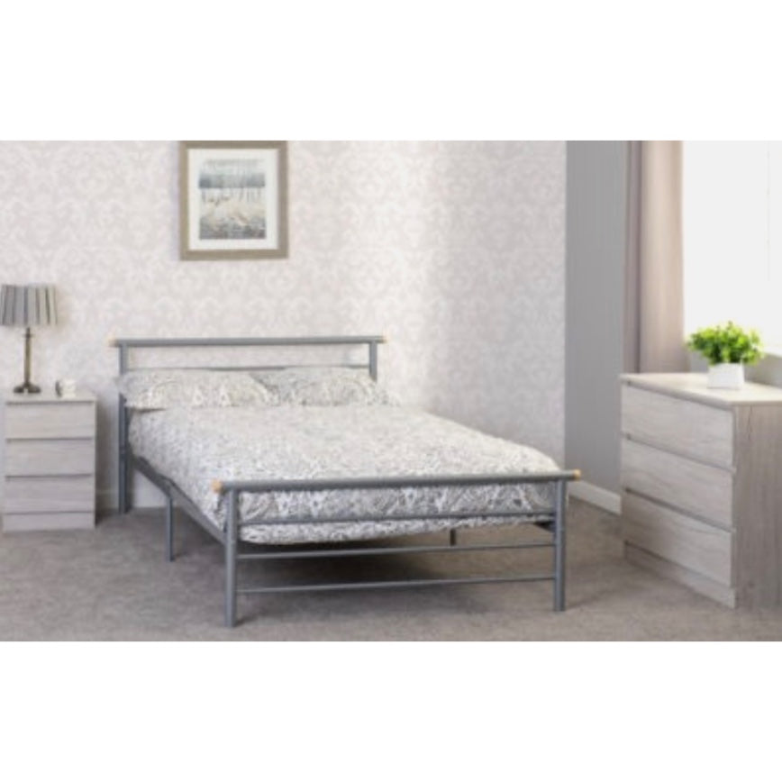 Orian Silver Bed Frame