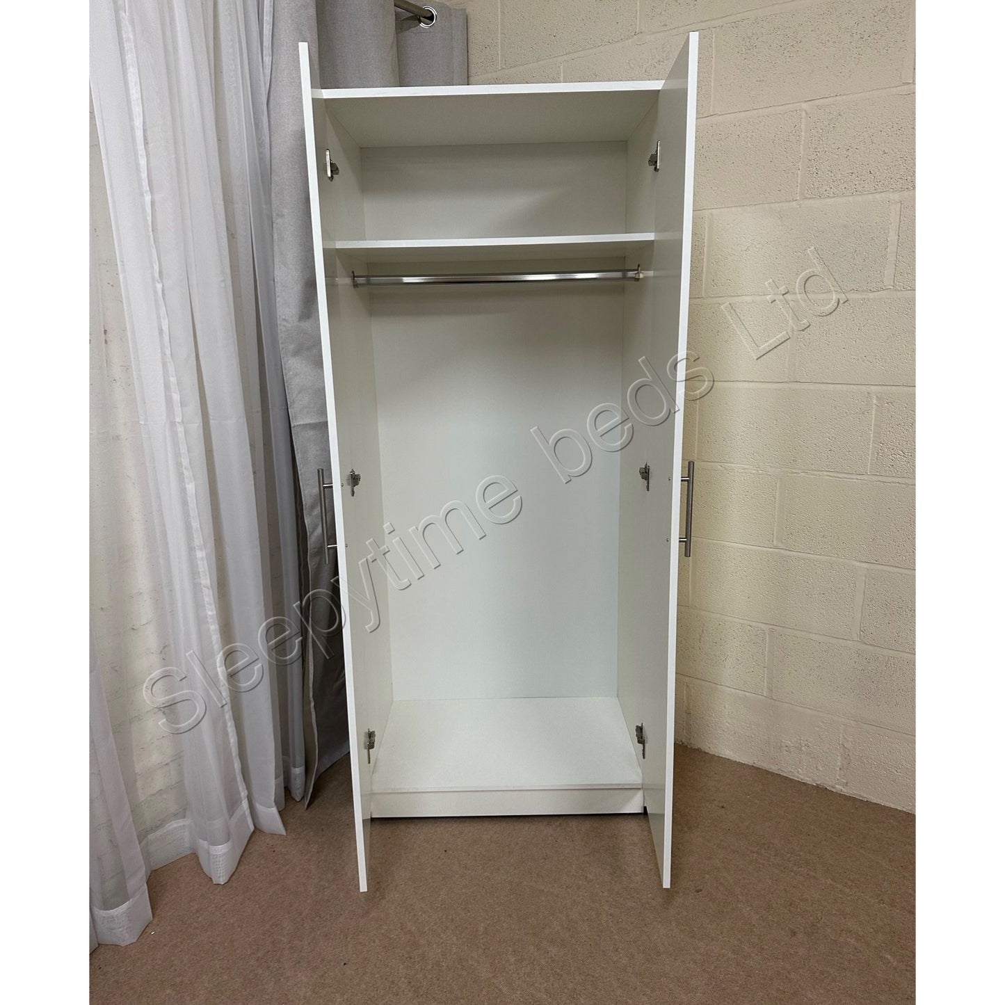 2 Door Mirrored Wardrobe