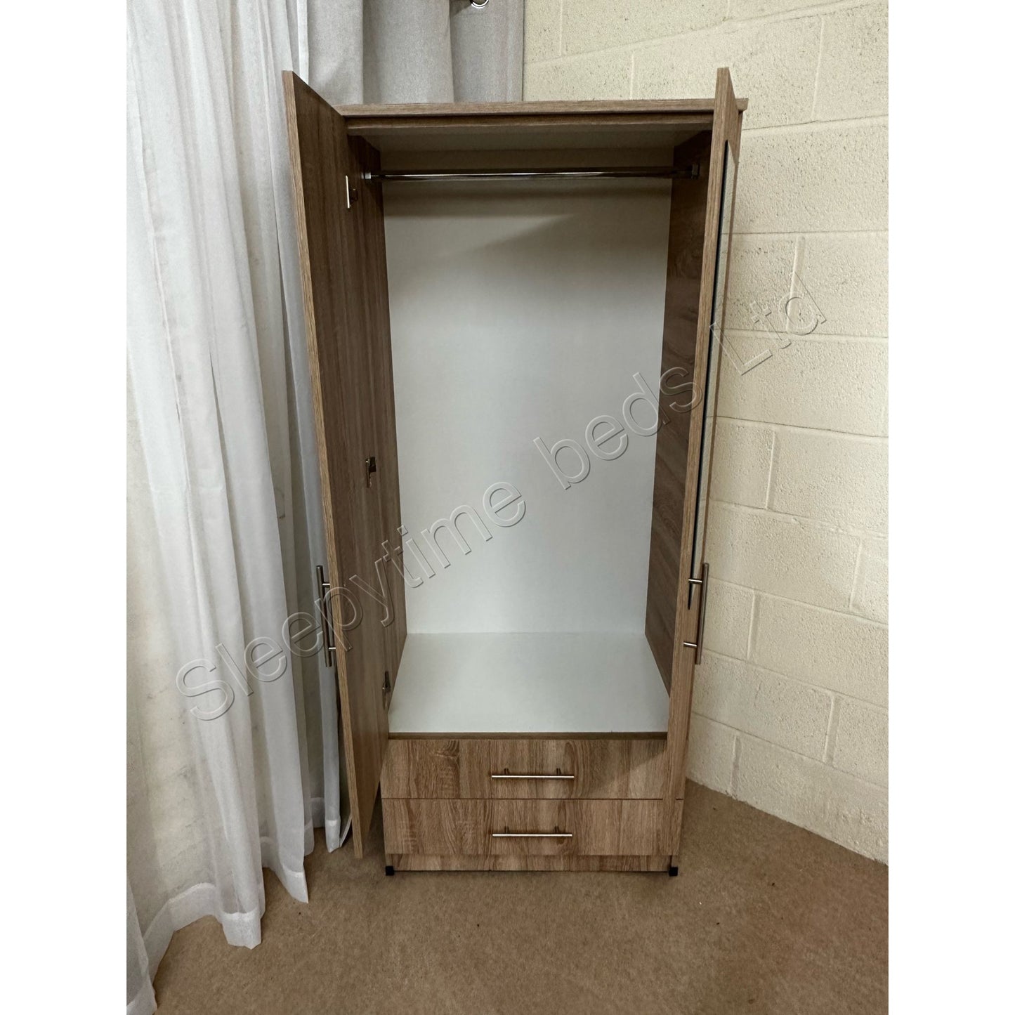 2 Door 2 Mirror Wardrobe